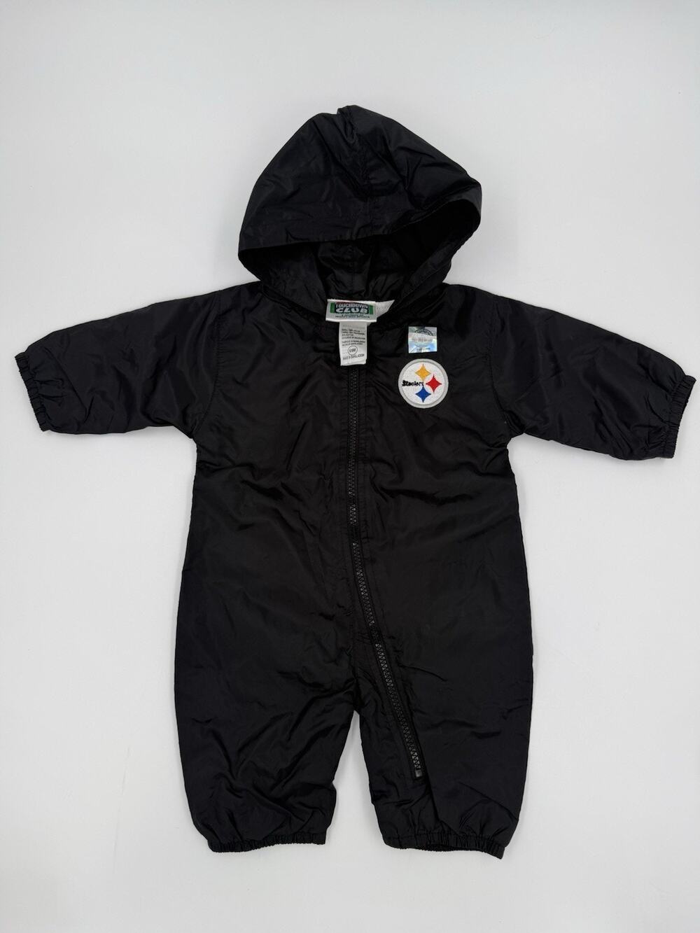 NWOT Vintage Touchdown Club Mac Pittsburgh Steelers One Piece Romper 6-9mos Baby